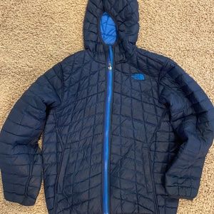 The North Face boys large puffer jacket coat L reversible